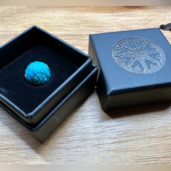 Thomas Sabo Textile turquoise Karma bead AUTHENTIC (New) - Picture 3 of 8